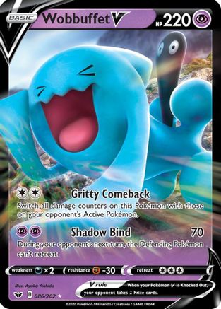 Wobbuffet V (086/202) - SSSBS  - Ultra Rare - Holofoil