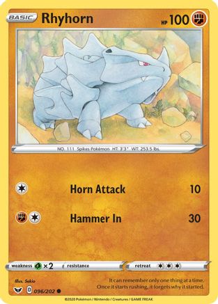 Rhyhorn (096) (096/202) - SSSBS  - Common