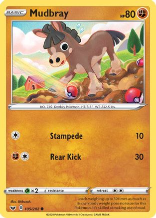 Mudbray (105/202) - SSSBS  - Common - Reverse Holofoil