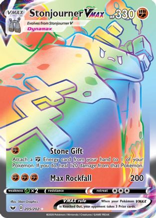 Stonjourner VMAX (Secret) (205/202) - SSSBS  - Secret Rare - Holofoil