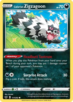 Galarian Zigzagoon (117/202) - SSSBS  - Common