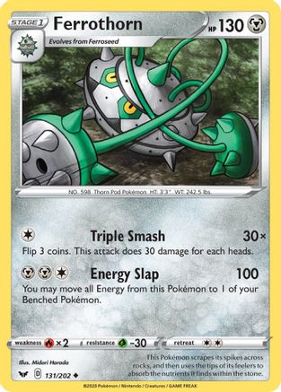 Ferrothorn (131/202) - SSSBS  - Uncommon - Reverse Holofoil