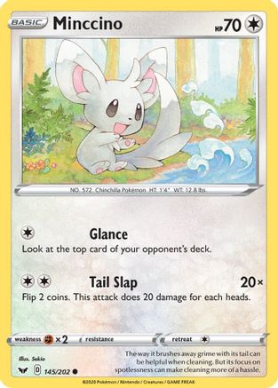 Minccino (145) (145/202) - SSSBS  - Common - Reverse Holofoil