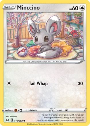 Minccino (146) (146/202) - SSSBS  - Common - Reverse Holofoil