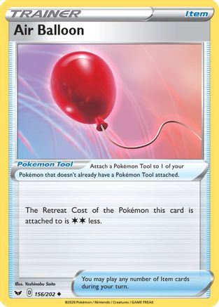 Air Balloon (156/202) - SSSBS  - Uncommon - Reverse Holofoil