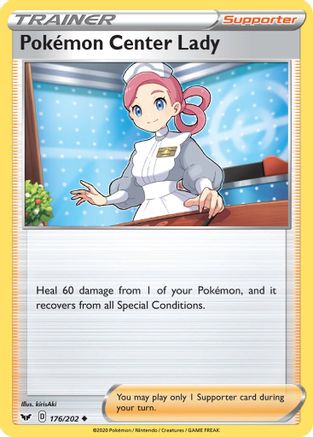 Pokemon Center Lady (176/202) - SSSBS  - Uncommon