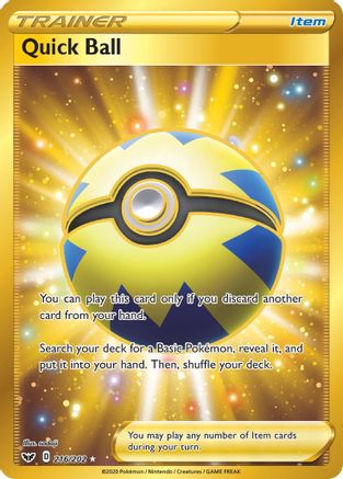 Quick Ball (Secret) (216/202) - SSSBS  - Secret Rare - Holofoil