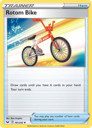Rotom Bike (181/202) - SSSBS  - Uncommon - Reverse Holofoil