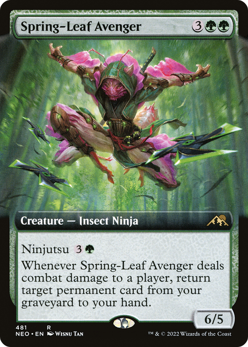 Spring-Leaf Avenger (NEO-481) - rare: (Extended Art) - Foil
