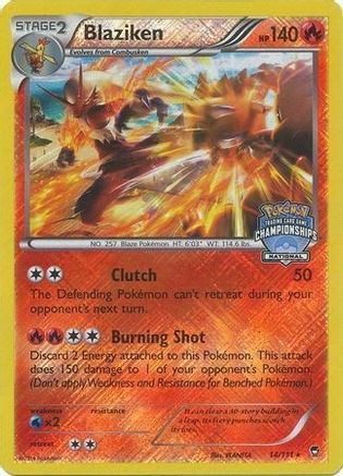 Blaziken (014/111) - LCC  - Promo - Reverse Holofoil