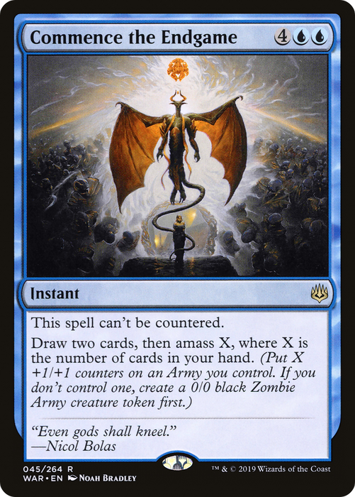 Commence the Endgame (WAR-045) - rare - Foil