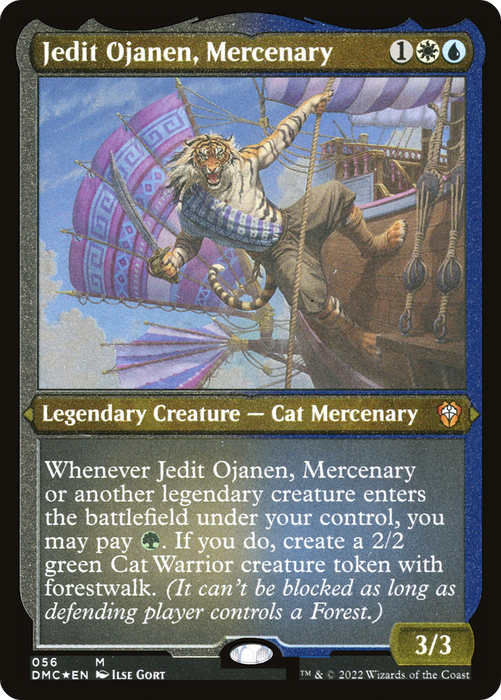 Jedit Ojanen, Mercenary (DMC-056) - mythic - Etched Foil