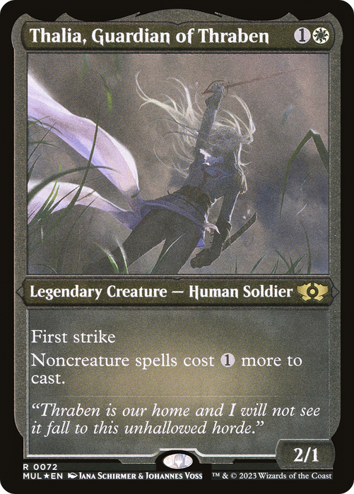 Thalia, Guardian of Thraben (MUL-072) - rare - Etched Foil