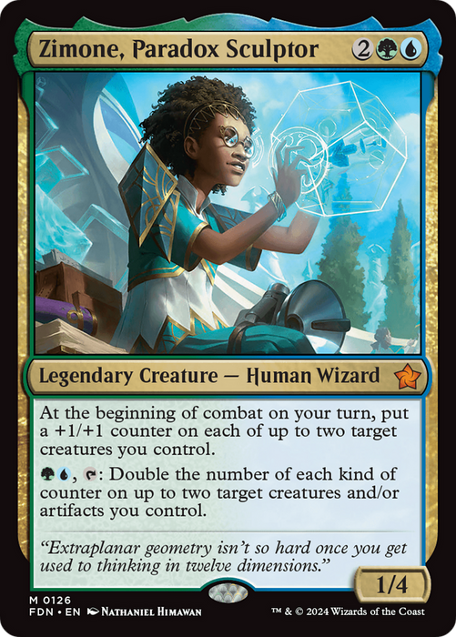 Zimone, Paradox Sculptor (FDN-126) - mythic