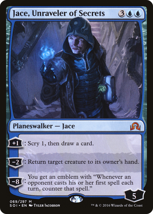 Jace, Unraveler of Secrets (SOI-069) - mythic - Foil
