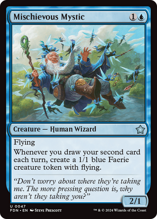 Mischievous Mystic (FDN-047) - uncommon - Foil