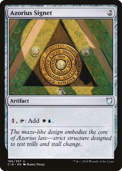 Azorius Signet (C18-196) - uncommon