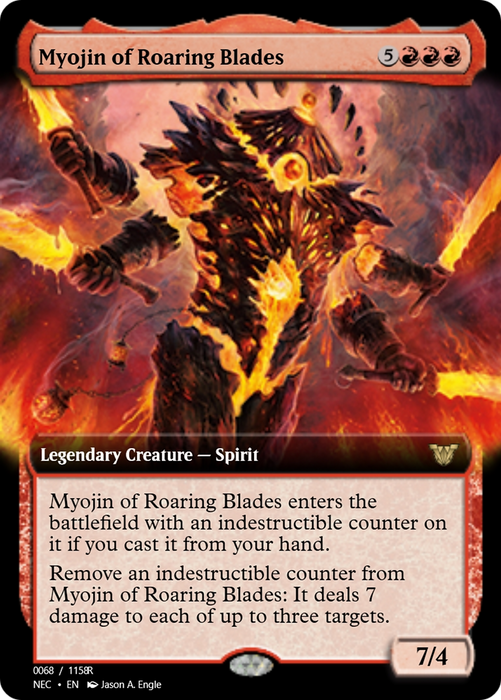 Myojin of Roaring Blades (PRM-97999) - rare - Foil