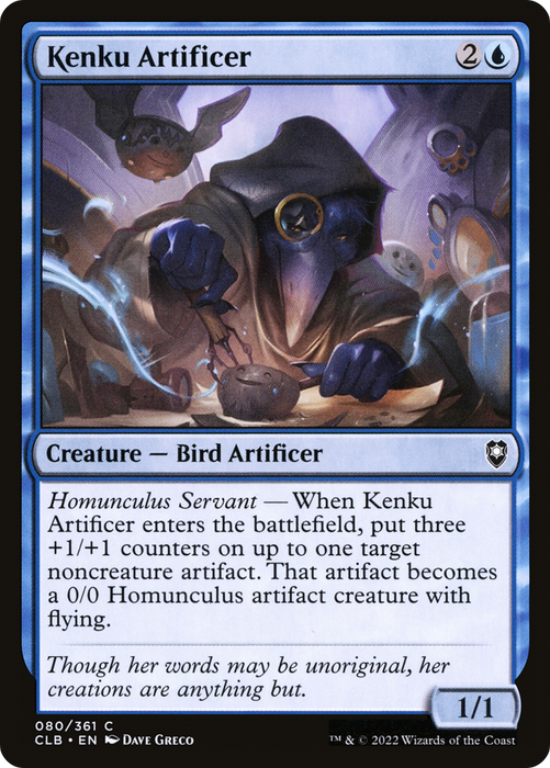 Kenku Artificer (CLB-080) - common - Foil