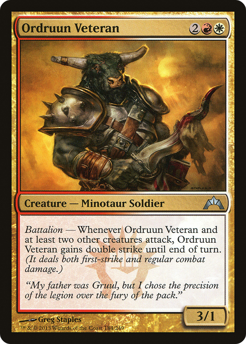 Ordruun Veteran (GTC-184) - uncommon
