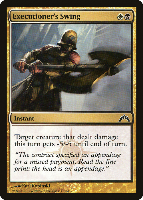 Executioner's Swing (GTC-161) - common - Foil