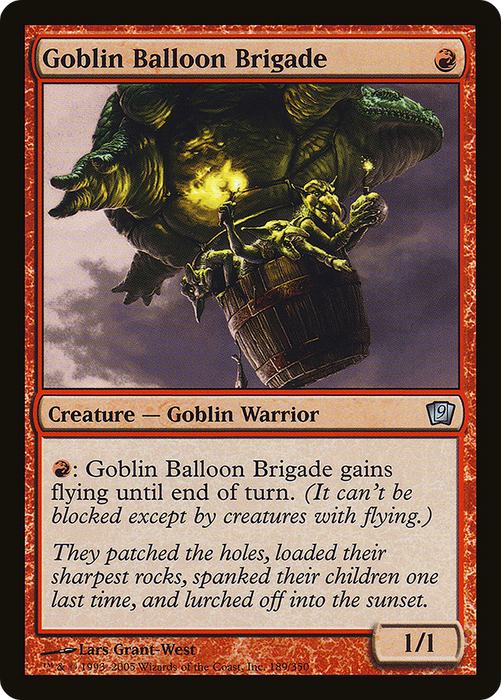 Goblin Balloon Brigade (9ED-189★) - uncommon - Foil