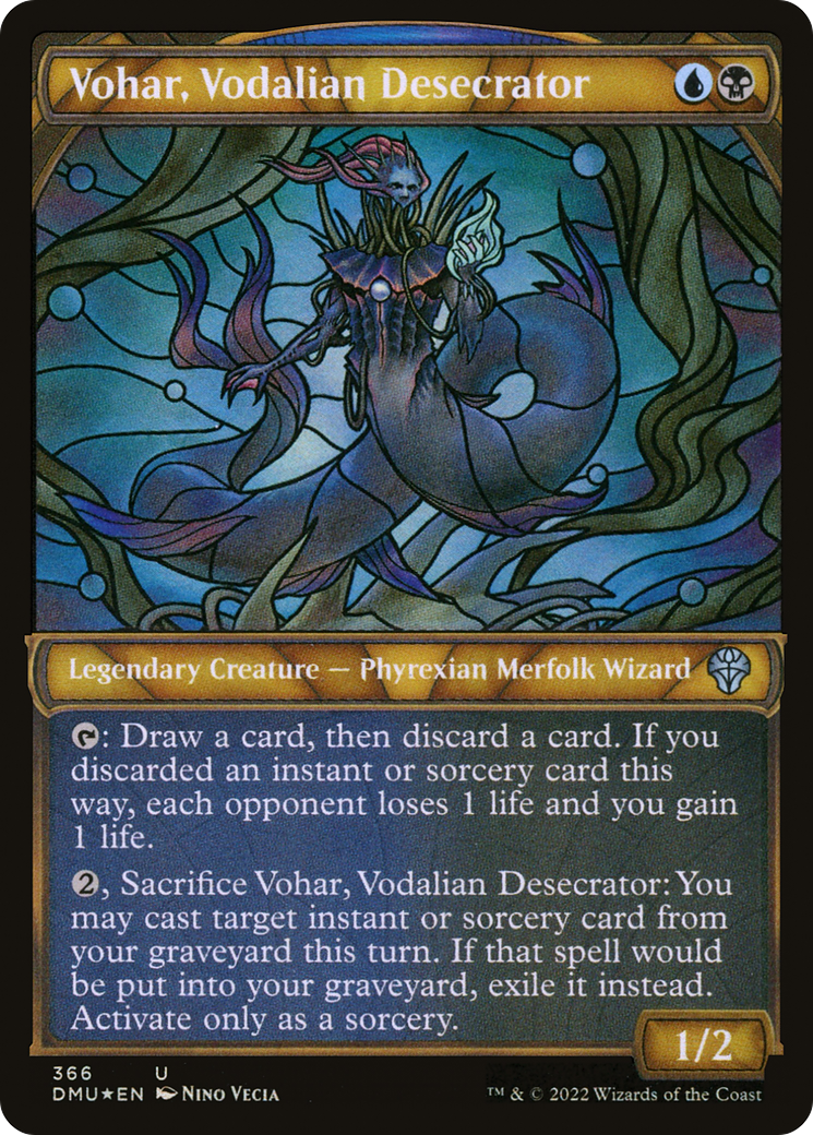 Vohar, Vodalian Desecrator (DMU-366) - uncommon: (Showcase) - Foil