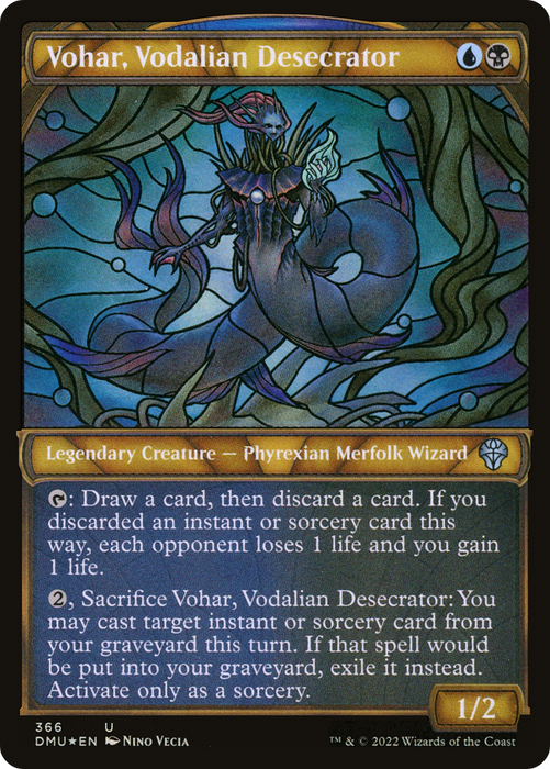 Vohar, Vodalian Desecrator (DMU-366) - uncommon: (Showcase) - Foil