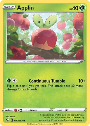 Applin (20) (020/192) - SRC  - Common - Reverse Holofoil