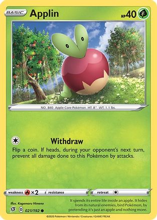 Applin (21) (021/192) - SRC  - Common - Reverse Holofoil