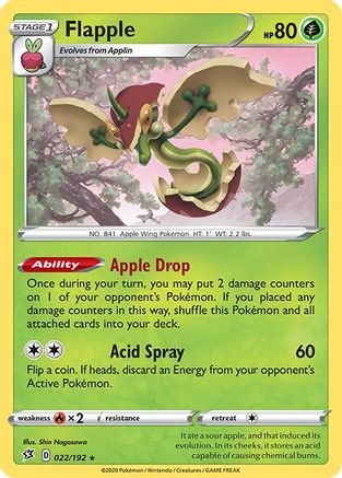 Flapple (022/192) - SRC  - Holo Rare - Holofoil