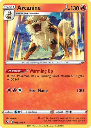 Arcanine (028/192) - SRC  - Rare