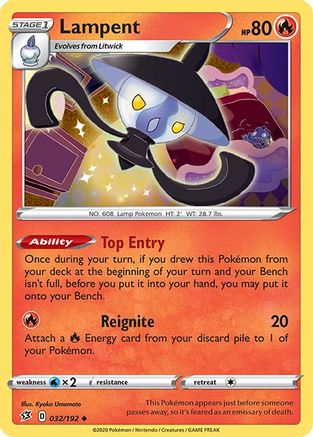 Lampent (032/192) - SRC  - Uncommon - Reverse Holofoil