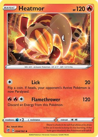 Heatmor (034/192) - SRC  - Uncommon - Reverse Holofoil