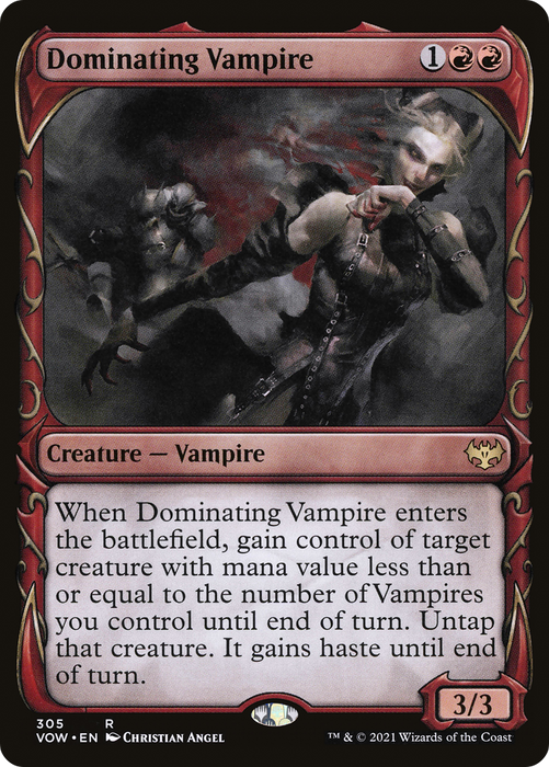 Dominating Vampire (VOW-305) - rare: (Showcase)