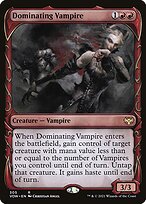 Dominating Vampire (VOW-305) - rare: (Showcase) - Foil