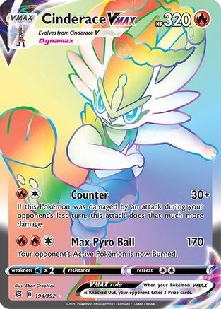 Cinderace VMAX (Secret) (194/192) - SRC  - Secret Rare - Holofoil