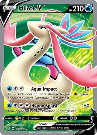 Milotic V (Full Art) (179/192) - SRC  - Ultra Rare - Holofoil