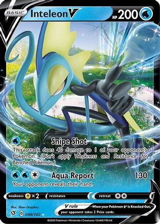 Inteleon V (049/192) - SRC  - Ultra Rare - Holofoil