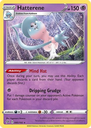 Hatterene (085/192) - SRC  - Holo Rare - Holofoil