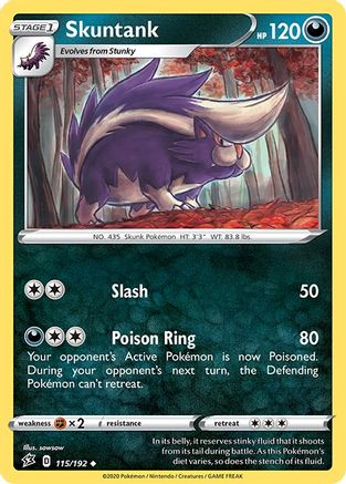 Skuntank (115/192) - SRC  - Uncommon - Reverse Holofoil