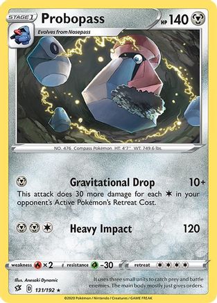 Probopass (131/192) - SRC  - Rare - Reverse Holofoil