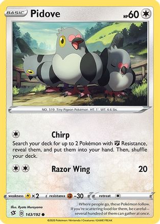 Pidove (143/192) - SRC  - Common - Reverse Holofoil
