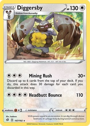 Diggersby (147) - SRC  - Rare - Reverse Holofoil