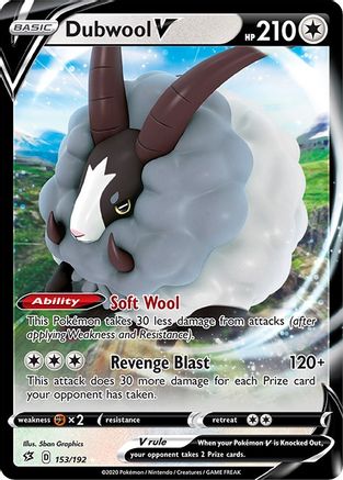 Dubwool V (153/192) - SRC  - Ultra Rare - Holofoil