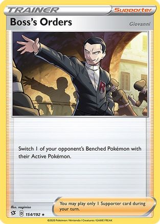 Boss's Orders (154/192) - SRC  - Holo Rare - Holofoil