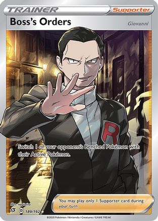 Boss's Orders (Full Art) (189/192) - SRC  - Ultra Rare - Holofoil