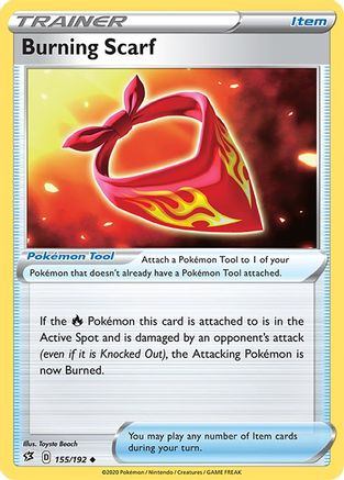 Burning Scarf (155/192) - SRC  - Uncommon - Reverse Holofoil