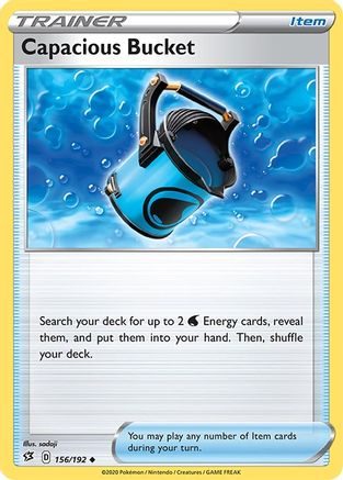 Capacious Bucket (156/192) - SRC  - Uncommon - Reverse Holofoil