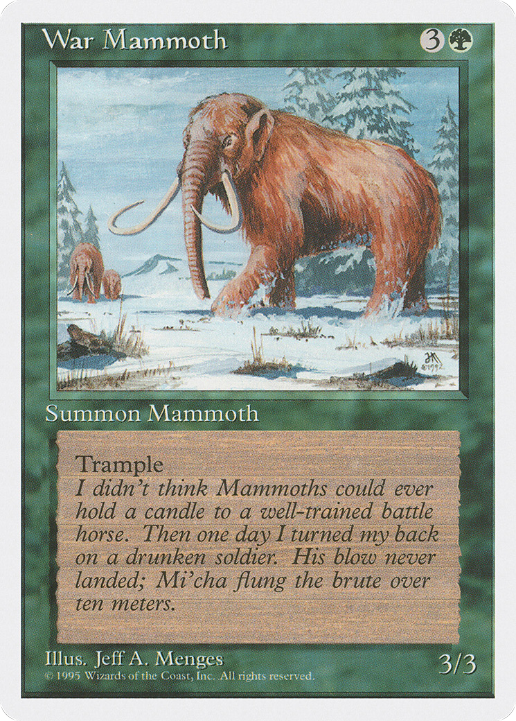 War Mammoth (4ED-286) - common